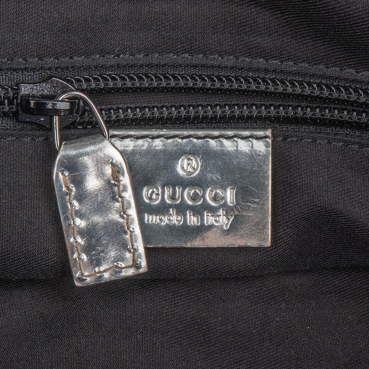 Gucci Monogram GG Crystal Joy Tote Handbag Zilver
