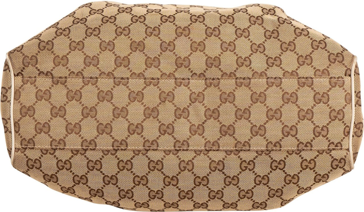 Gucci Monogram GG Canvas Sukey Handbag Beige