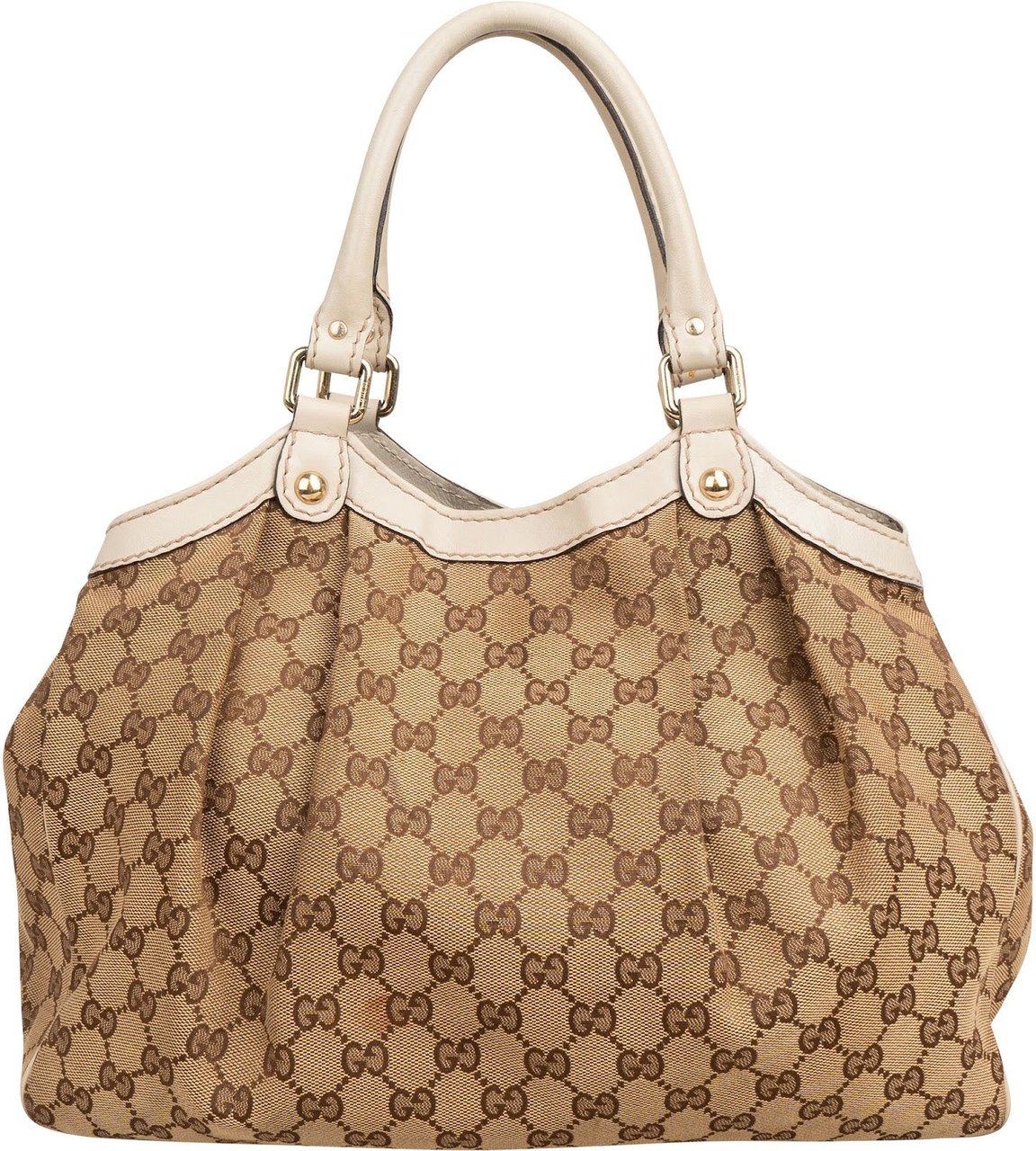 Gucci Monogram GG Canvas Sukey Handbag Beige