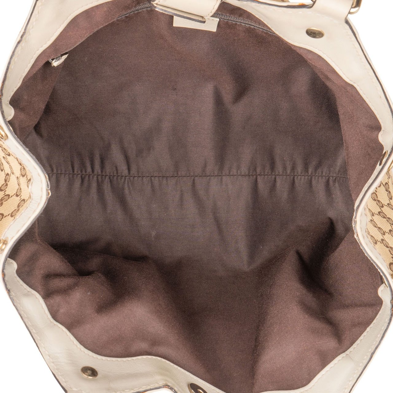 Gucci Monogram GG Canvas Sukey Handbag Beige
