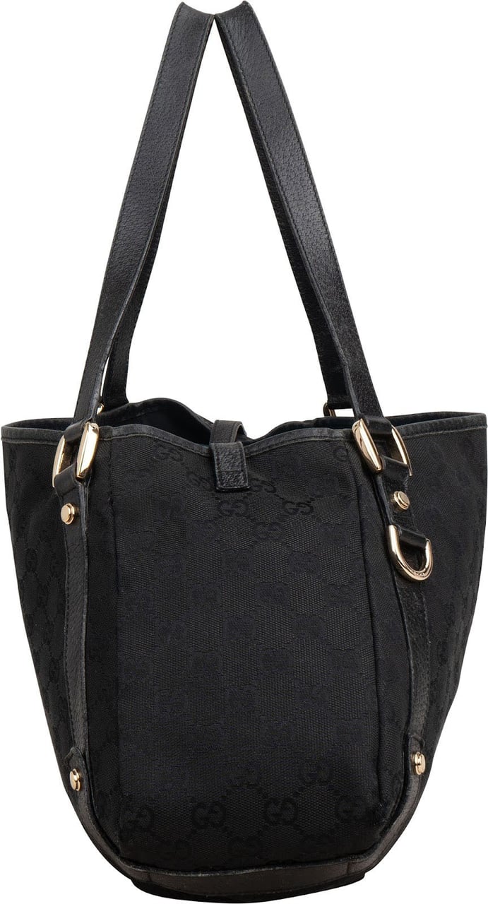 Gucci Monogram GG Canvas Abbey D-Ring Hobo Shoulder Bag Zwart