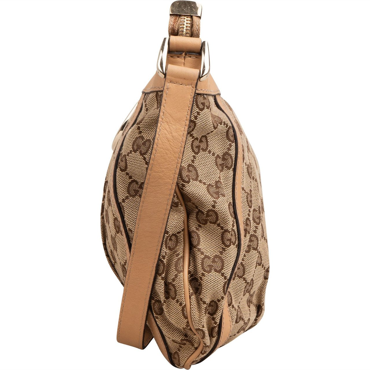 Gucci Monogram GG Abbey Crossbody Bag Beige