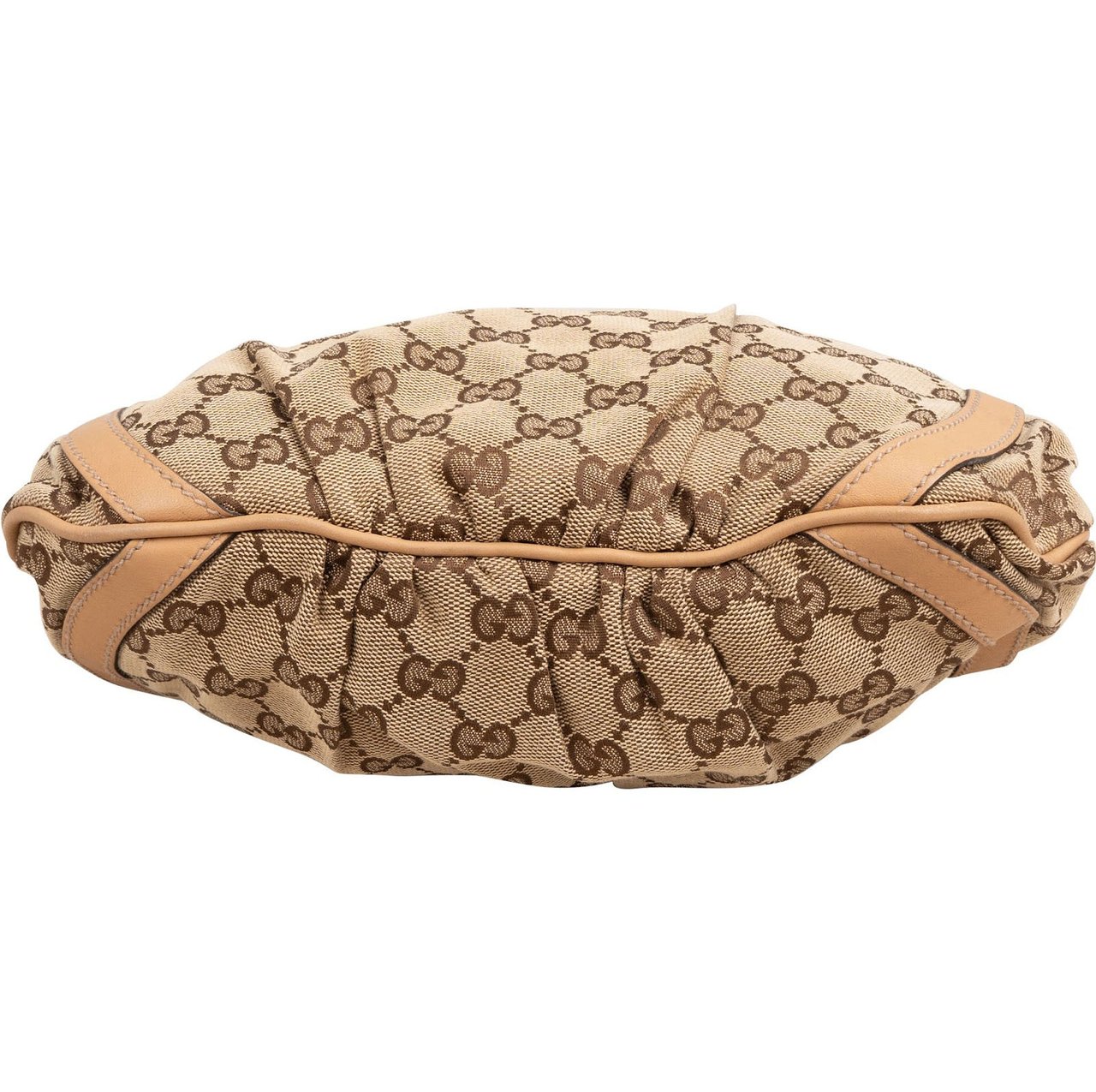 Gucci Monogram GG Abbey Crossbody Bag Beige