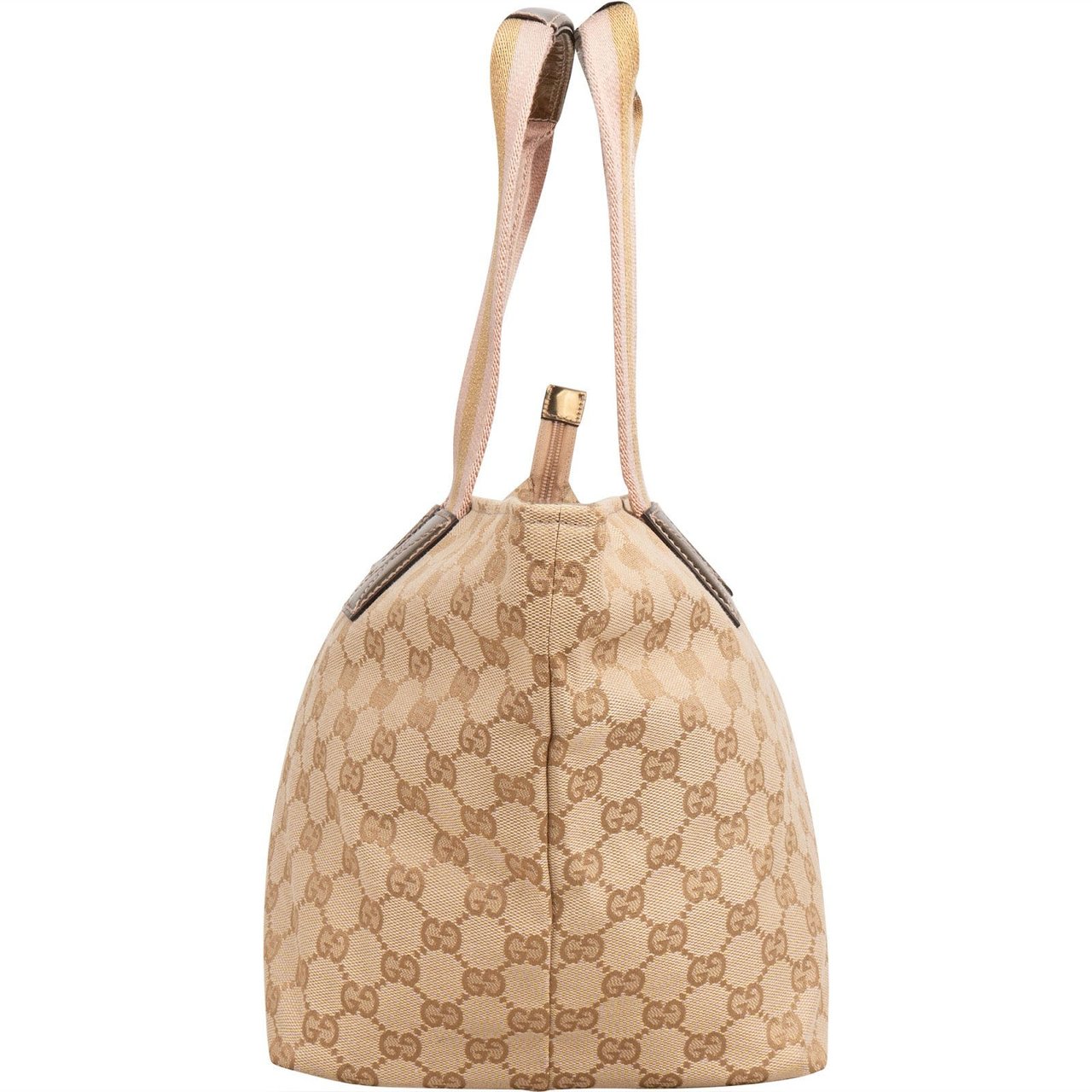 Gucci Monogram GG Canvas Small Tote Handbag Beige