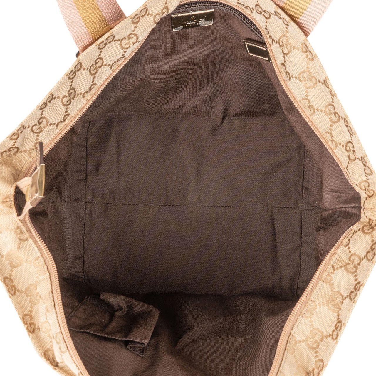 Gucci Monogram GG Canvas Small Tote Handbag Beige