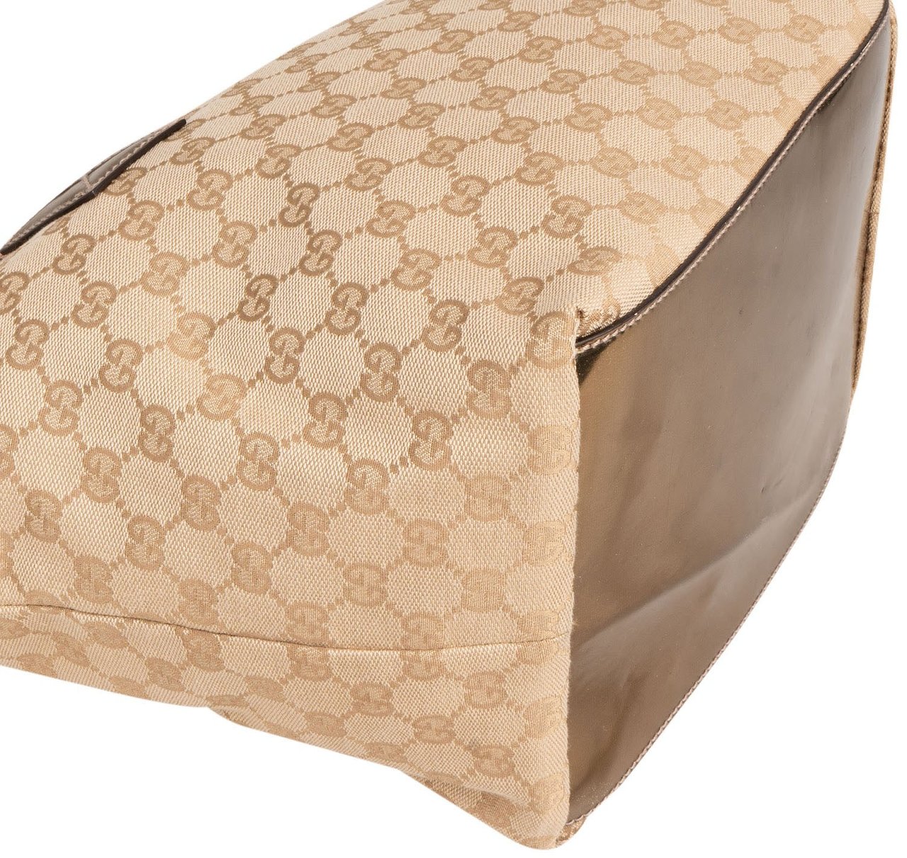 Gucci Monogram GG Canvas Small Tote Handbag Beige