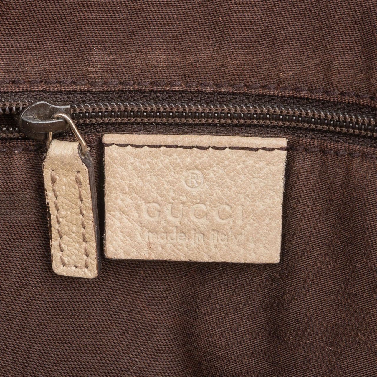 Gucci Monogram GG Canvas Abbey D-Ring Hobo Shoulder Bag Beige