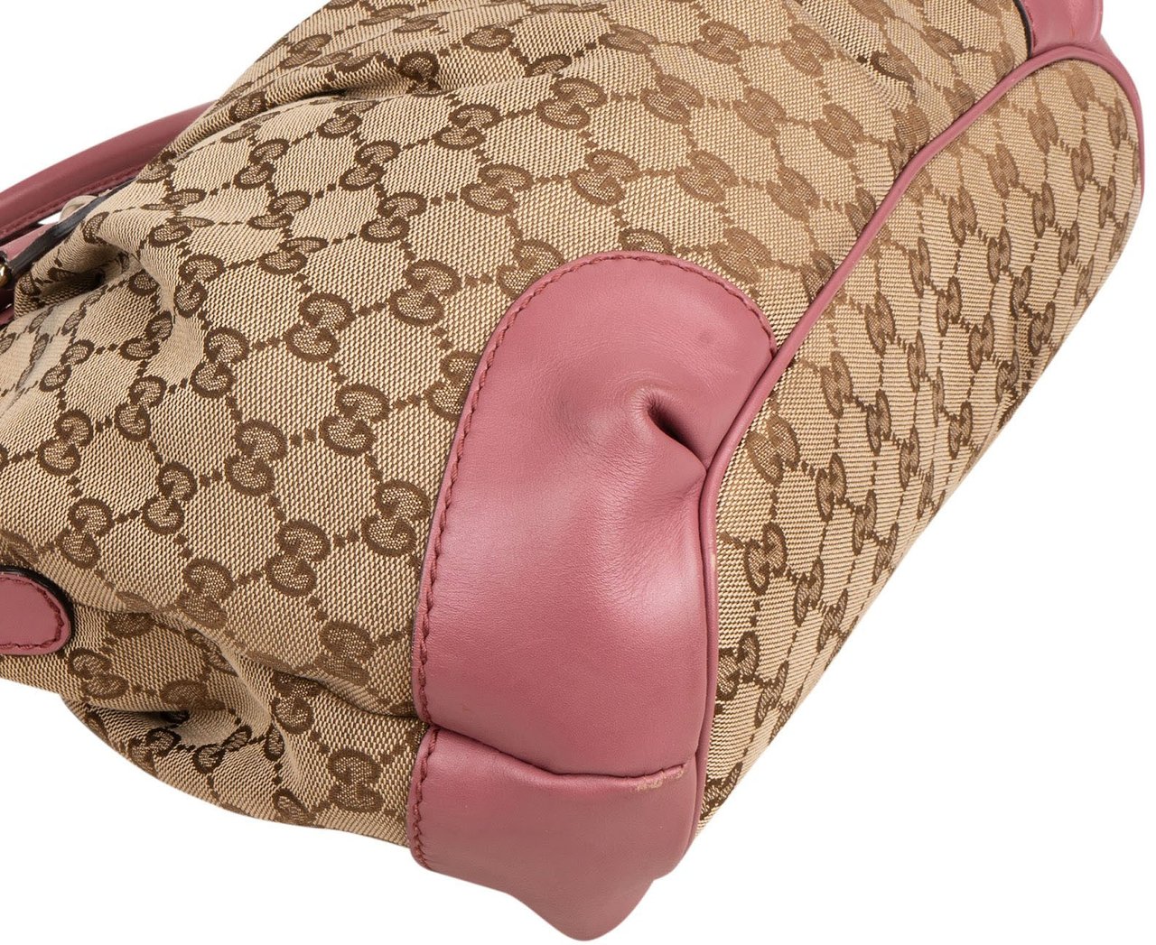 Gucci Monogram GG Canvas Sukey Handbag Beige