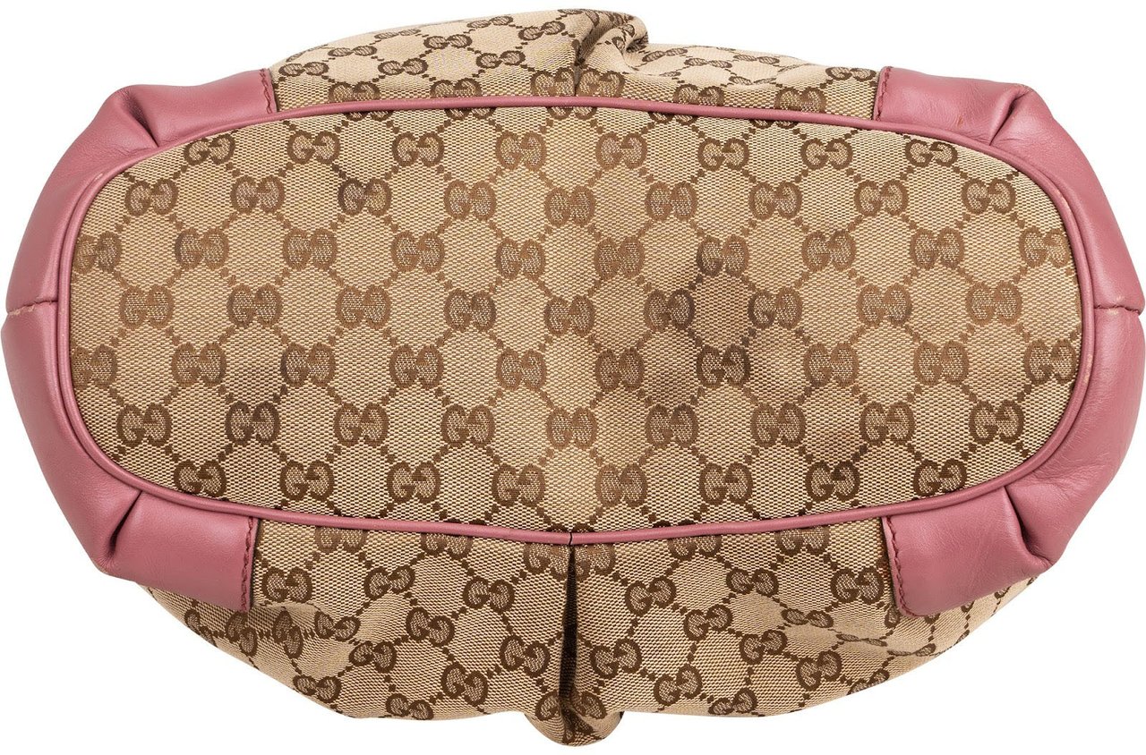Gucci Monogram GG Canvas Sukey Handbag Beige