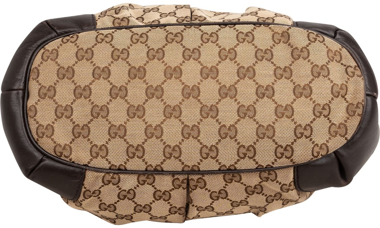 Gucci Monogram GG Canvas Sukey Handbag Beige