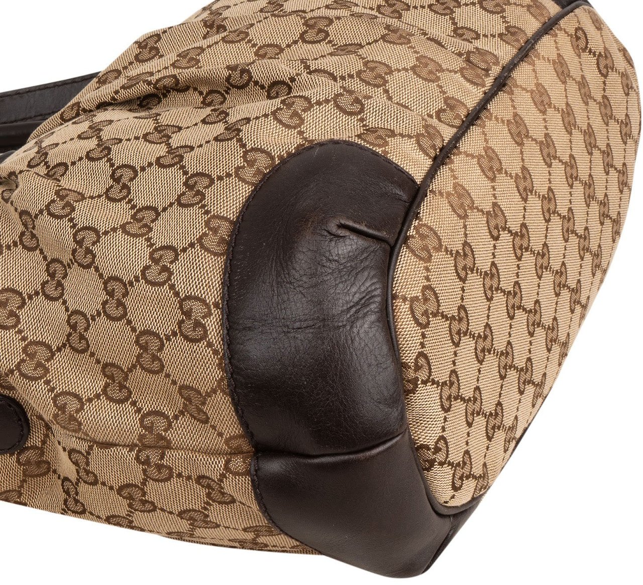Gucci Monogram GG Canvas Sukey Handbag Beige