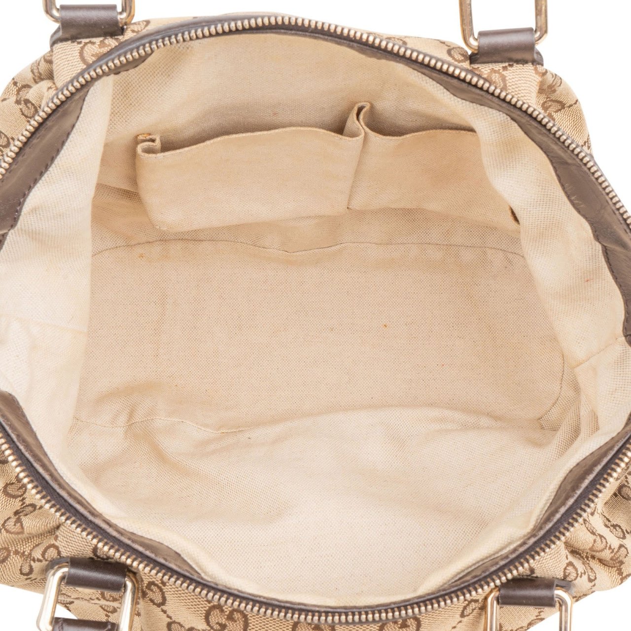 Gucci Monogram GG Canvas Sukey Handbag Beige