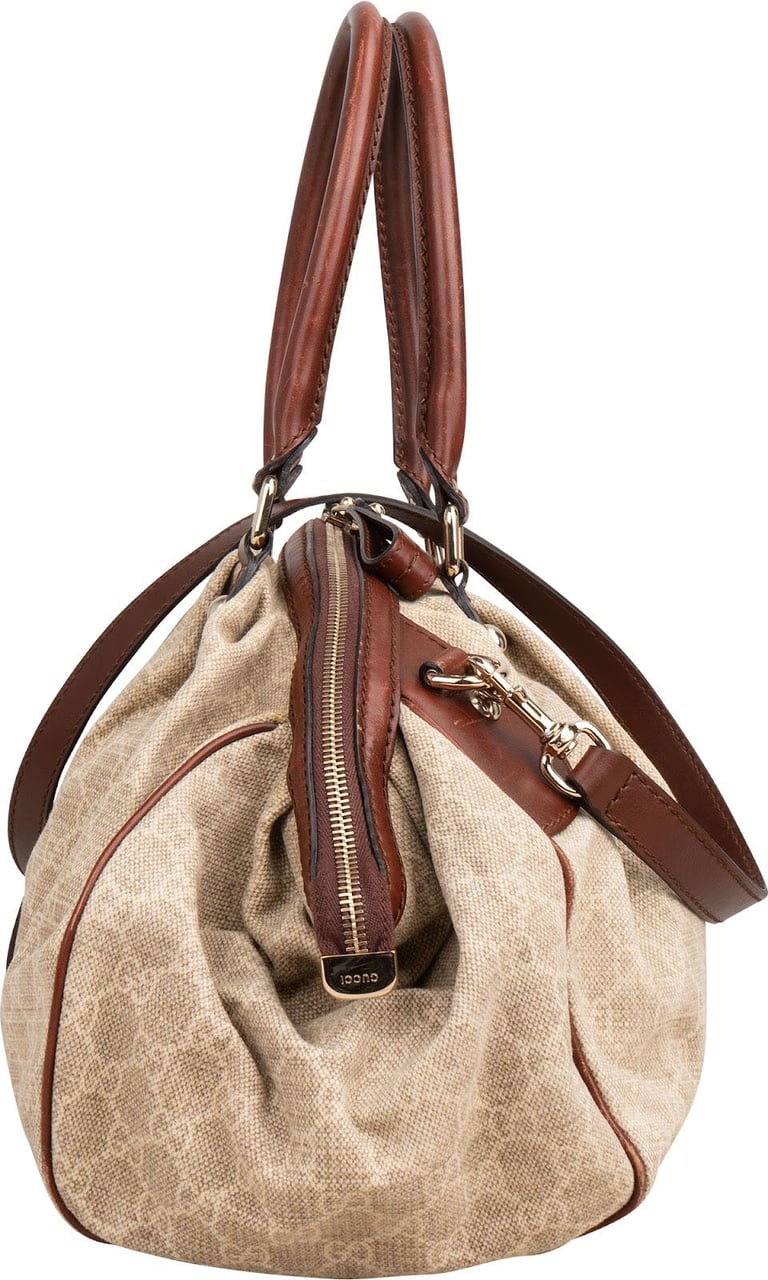 Gucci Monogram GG Sukey Handbag Beige