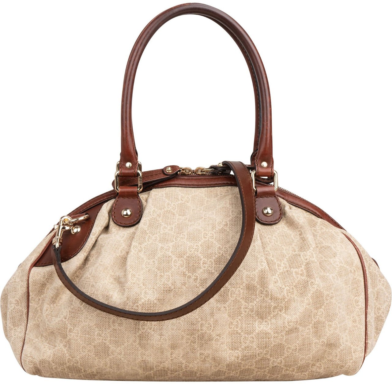 Gucci Monogram GG Sukey Handbag Beige