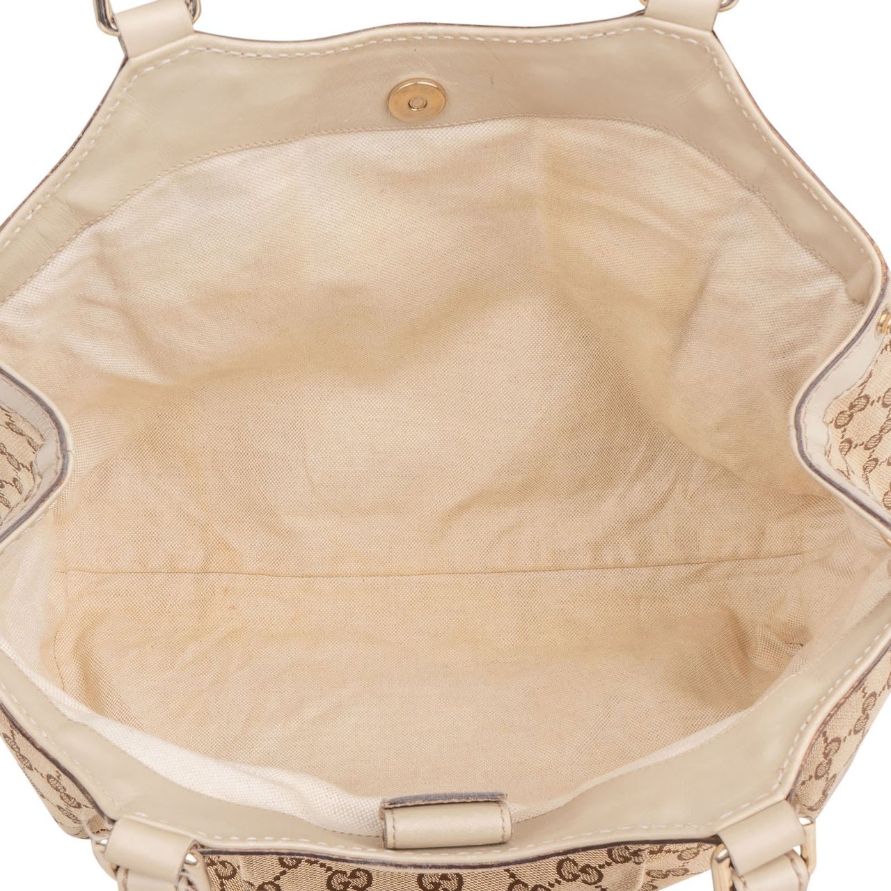 Gucci Monogram GG Canvas Sukey Tote Handbag Beige