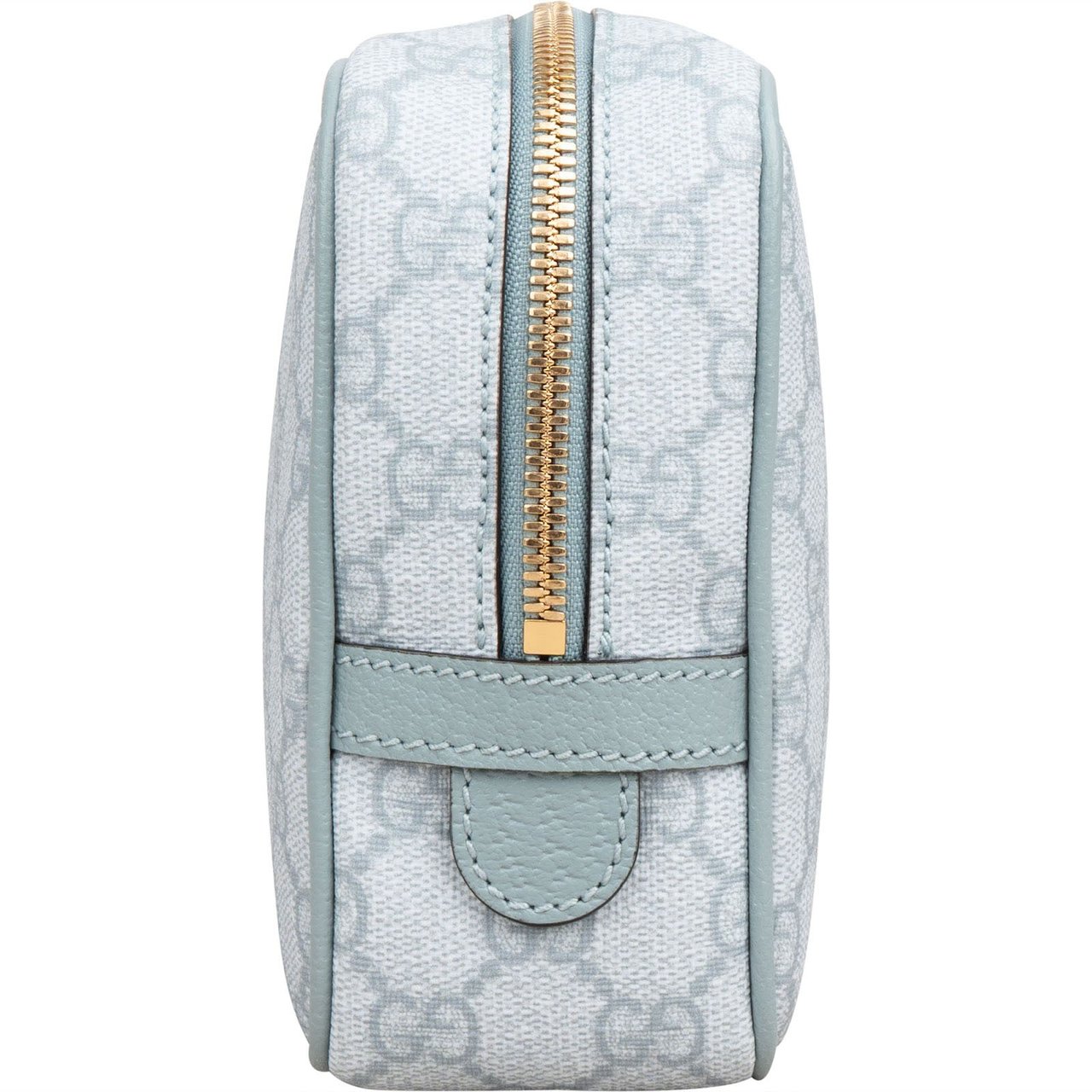 Gucci Supreme Monogram Ophidia GG Cosmetic Case Bag Lichtblauw