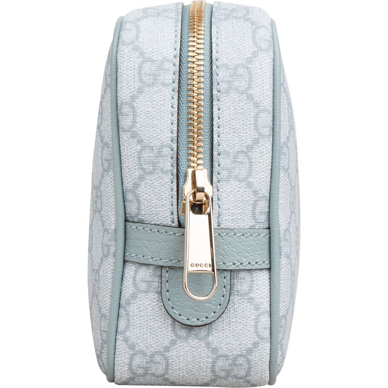 Gucci Supreme Monogram Ophidia GG Cosmetic Case Bag Lichtblauw