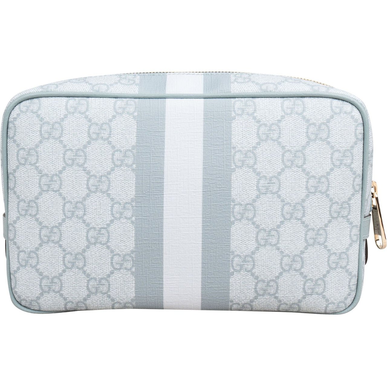 Gucci Supreme Monogram Ophidia GG Cosmetic Case Bag Lichtblauw