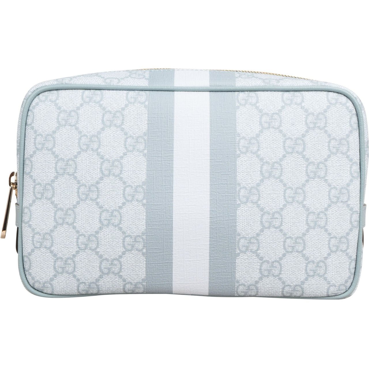 Gucci Supreme Monogram Ophidia GG Cosmetic Case Bag Lichtblauw