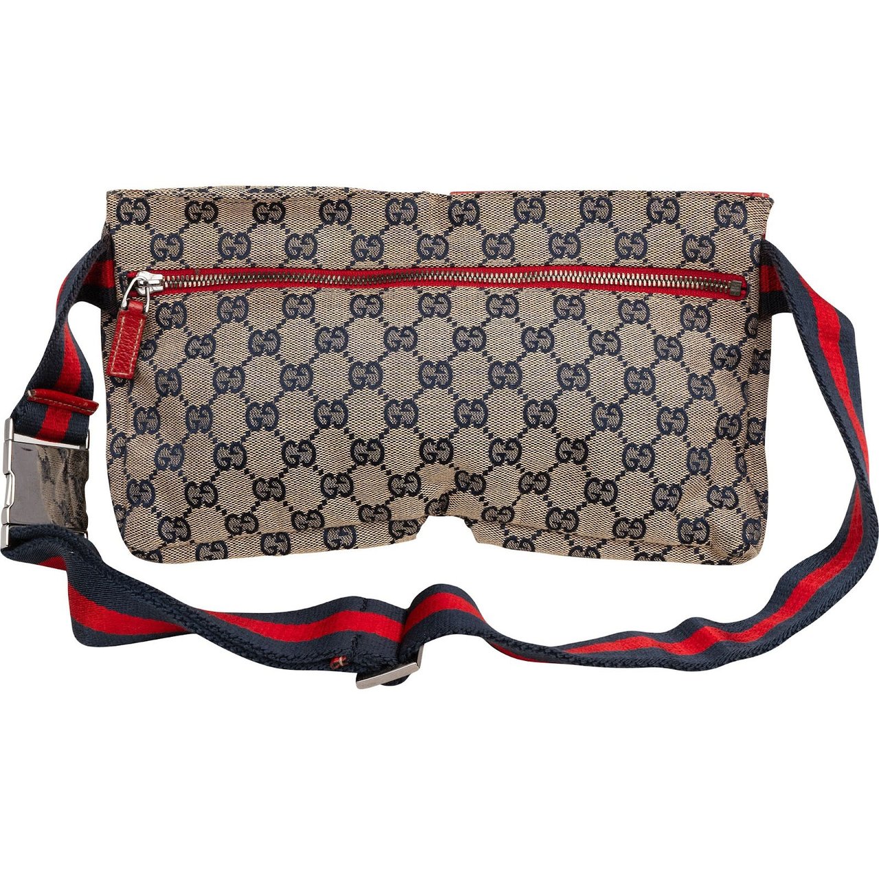 Gucci Monogram GG Canvas Crossbody Belt Bag Beige