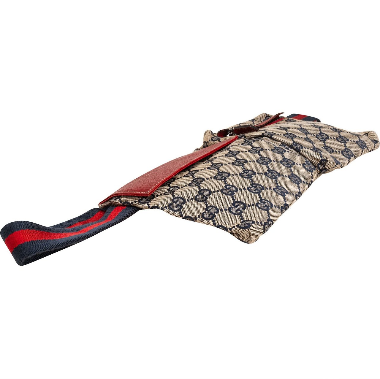 Gucci Monogram GG Canvas Crossbody Belt Bag Beige