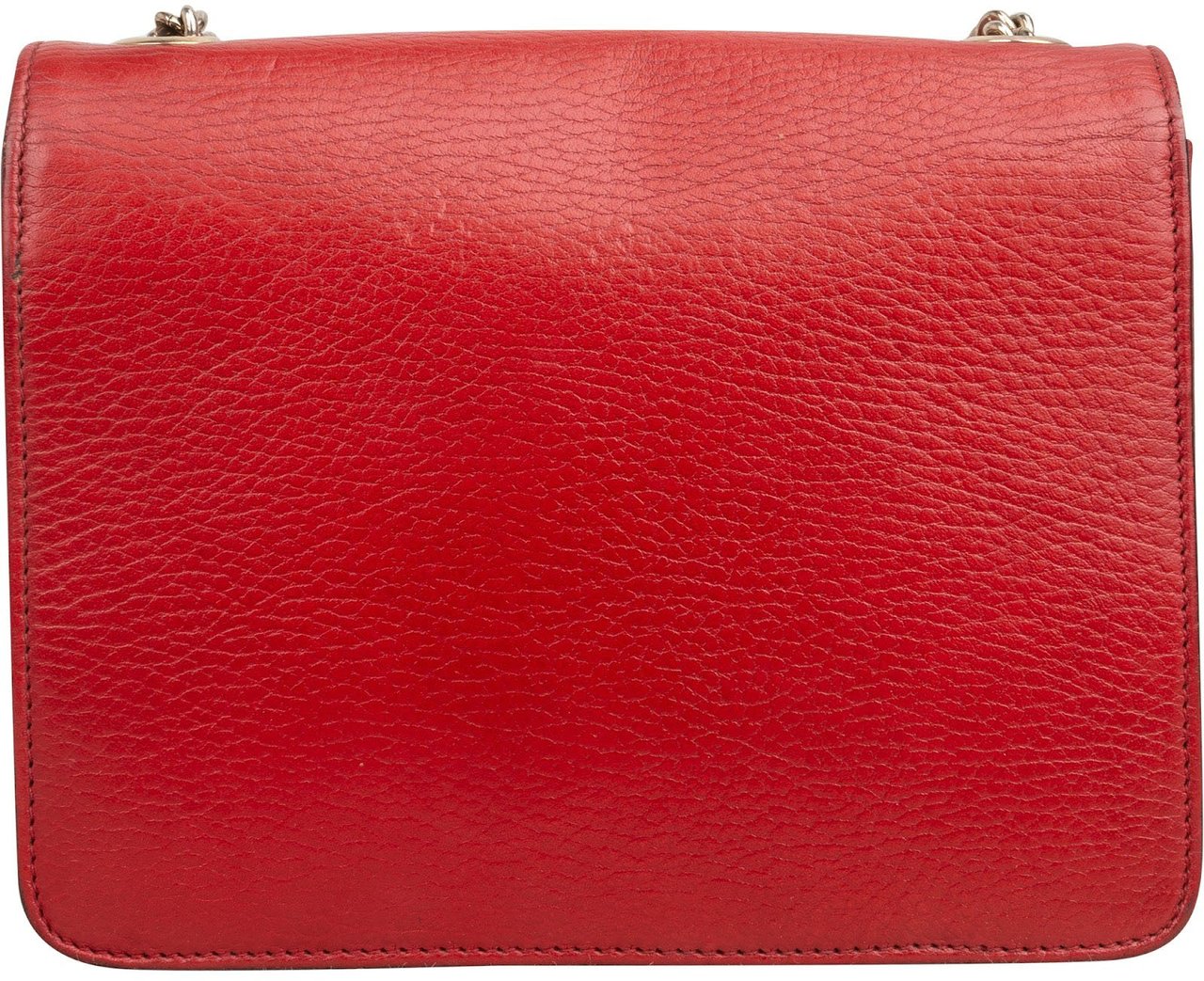 Gucci Leather Interlocking GG Shoulder Crossbody Bag Rood