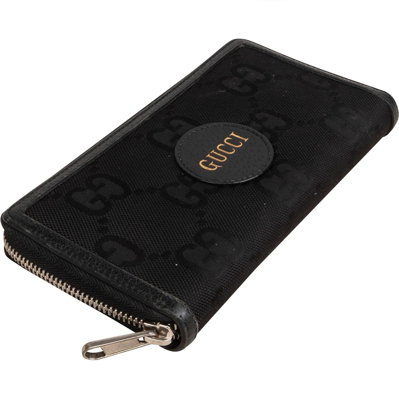 Gucci Monogram GG Off The Grid Zip Around Wallet Zwart