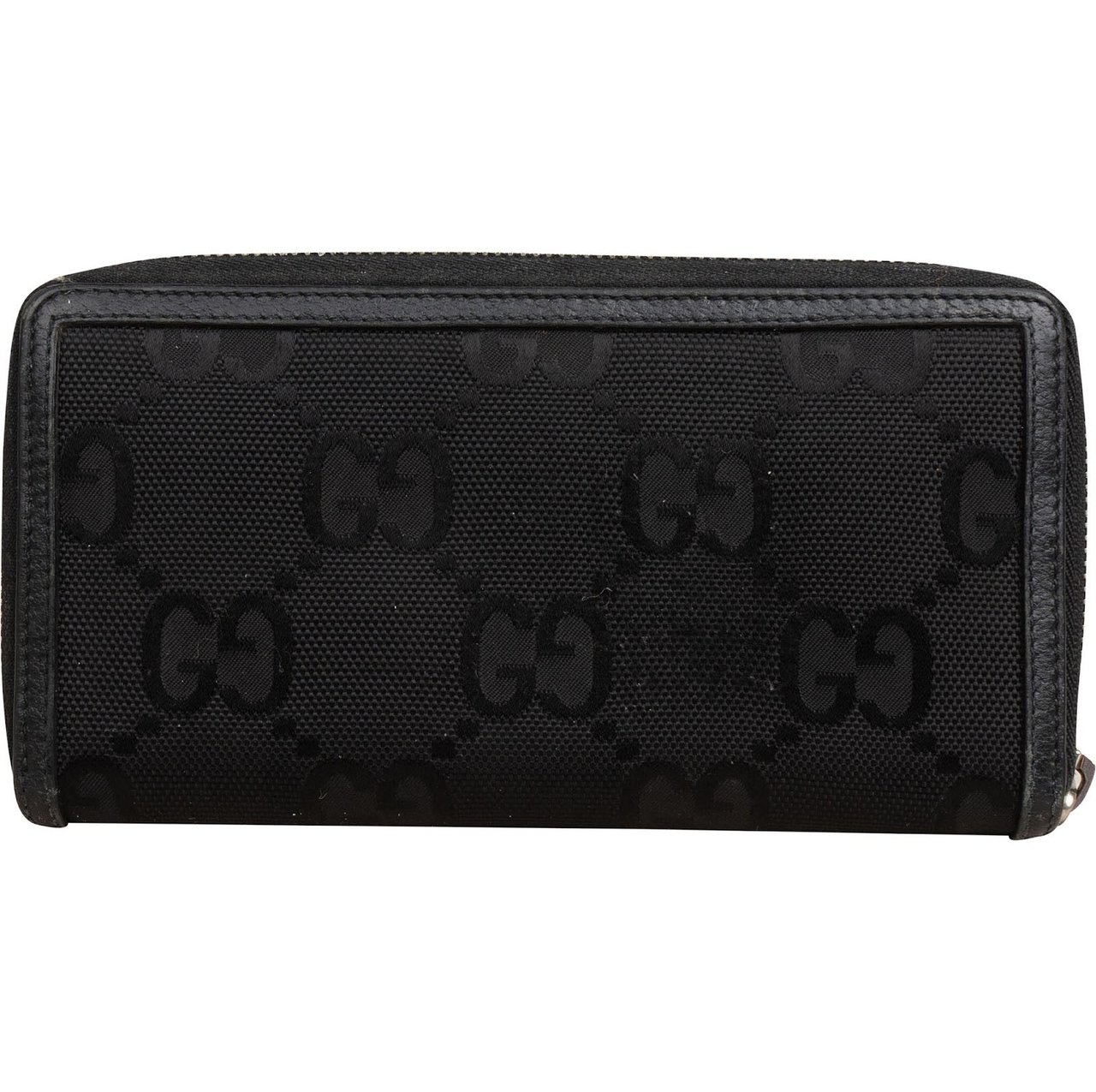 Gucci Monogram GG Off The Grid Zip Around Wallet Zwart