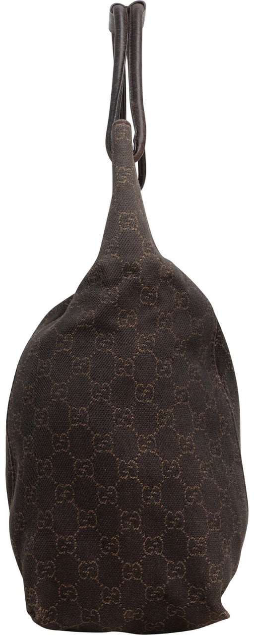Gucci Monogram GG Canvas Hobo Shoulder Bag Bruin