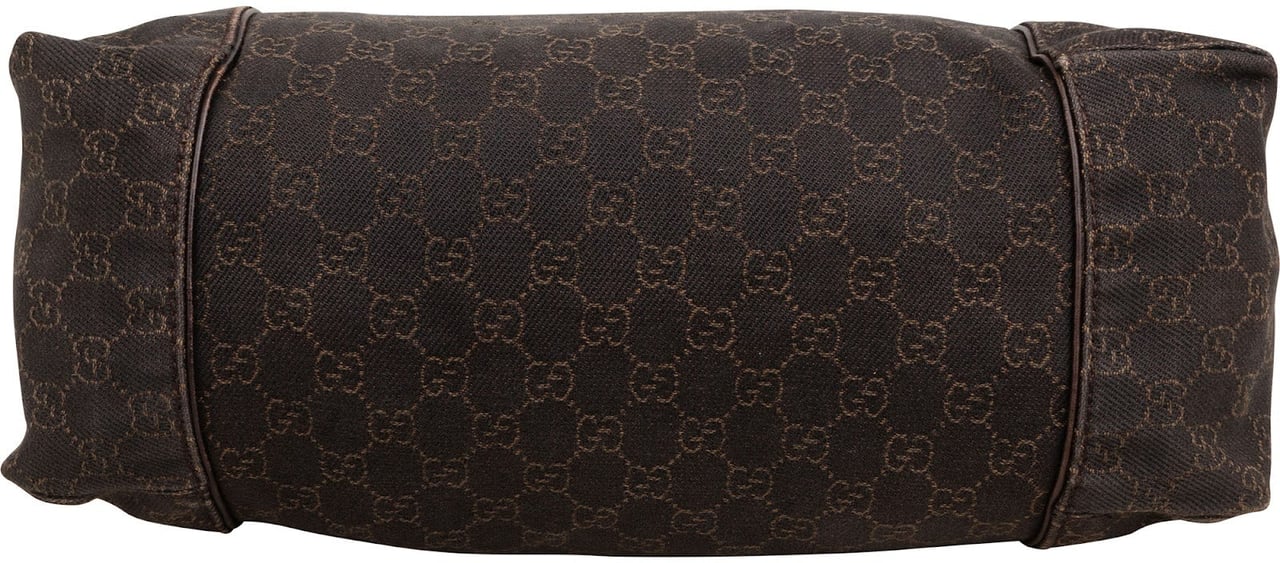 Gucci Monogram GG Canvas Hobo Shoulder Bag Bruin