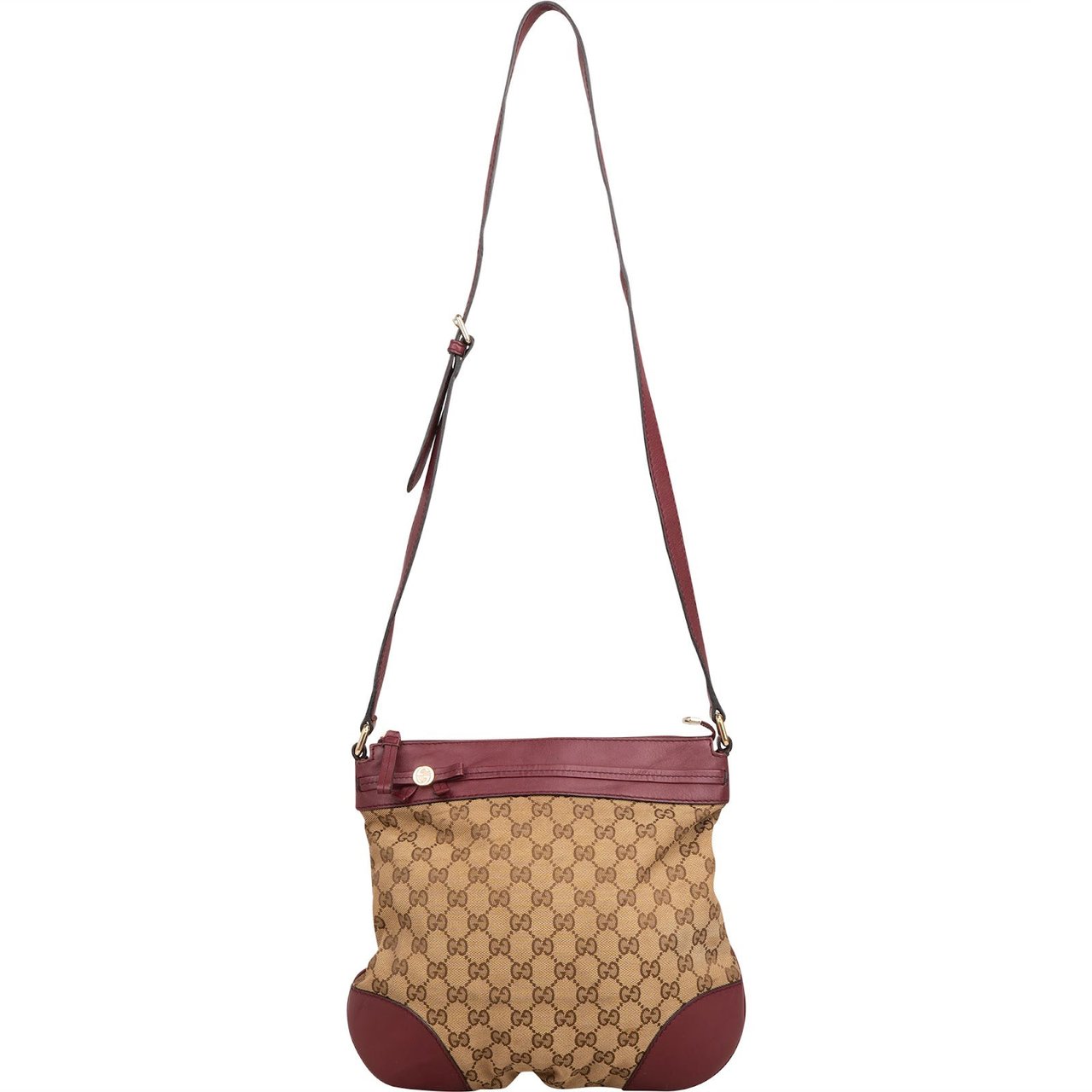 Gucci Monogram GG Canvas Princy Messenger Crossbody Bag Beige
