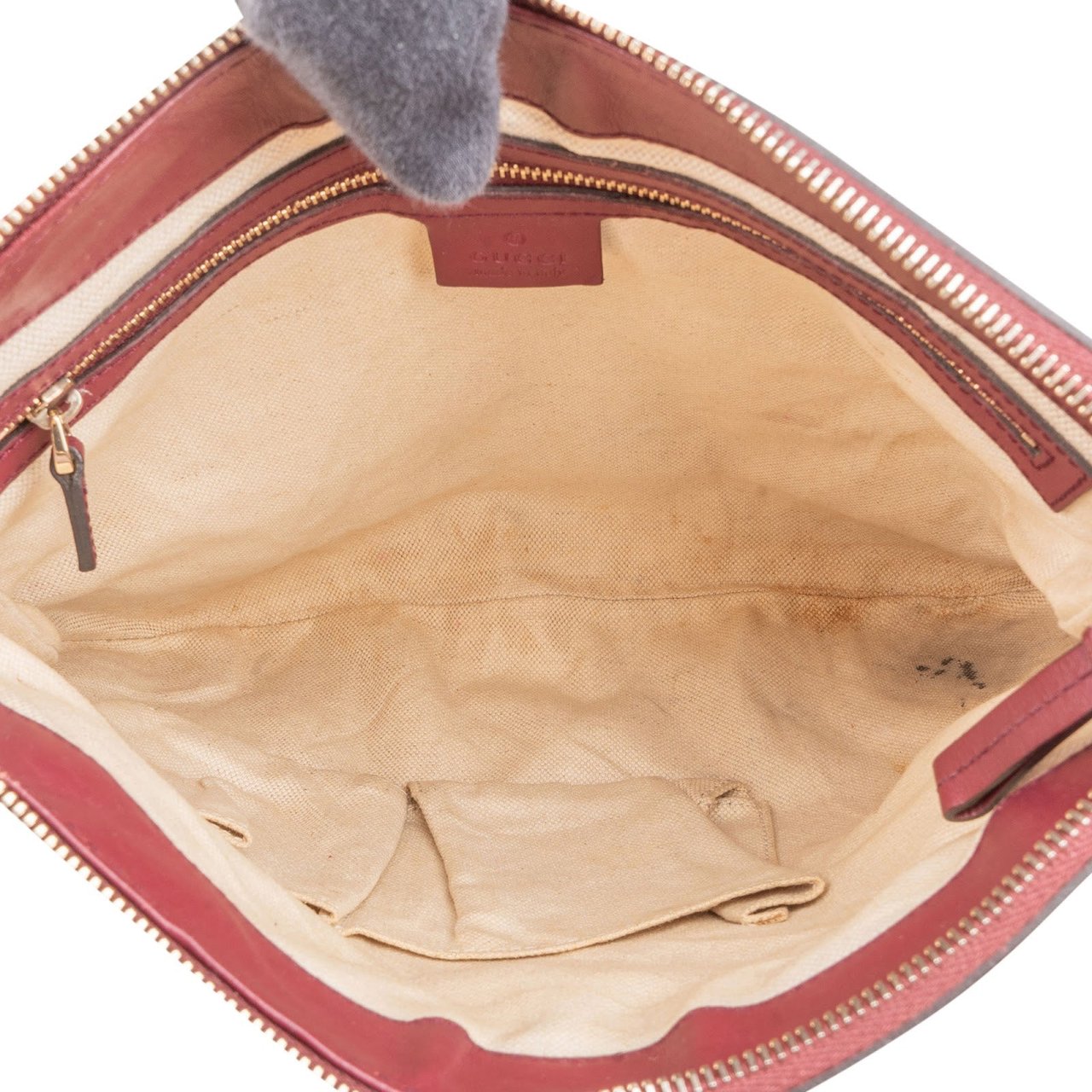 Gucci Monogram GG Canvas Princy Messenger Crossbody Bag Beige