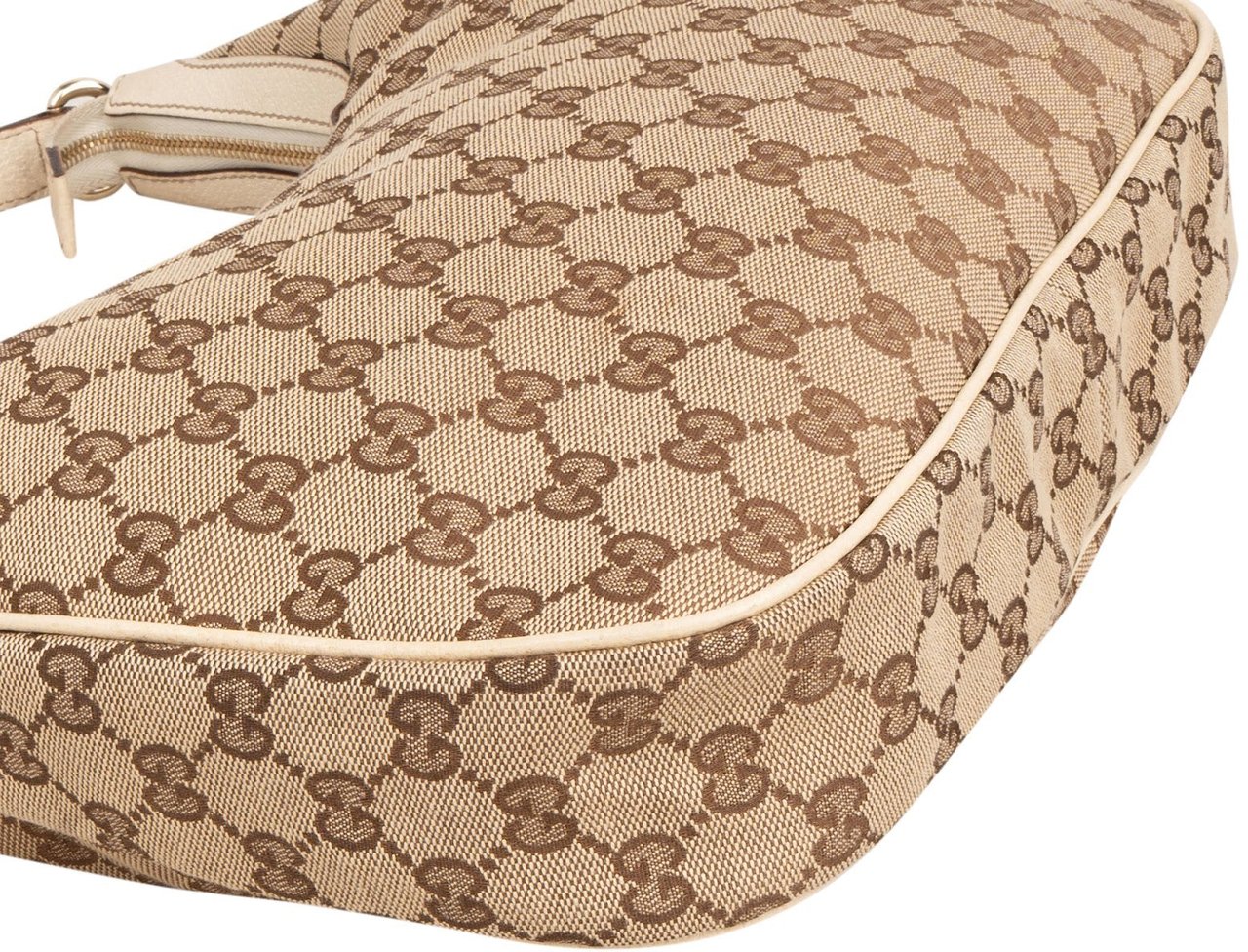Gucci Monogram GG Canvas Eclipse Hobo Shoulder Bag Beige