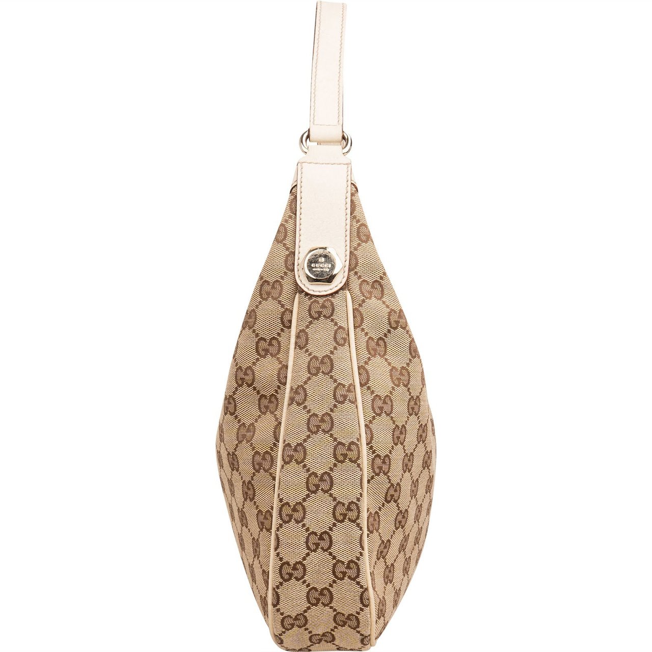 Gucci Monogram GG Canvas Eclipse Hobo Shoulder Bag Beige