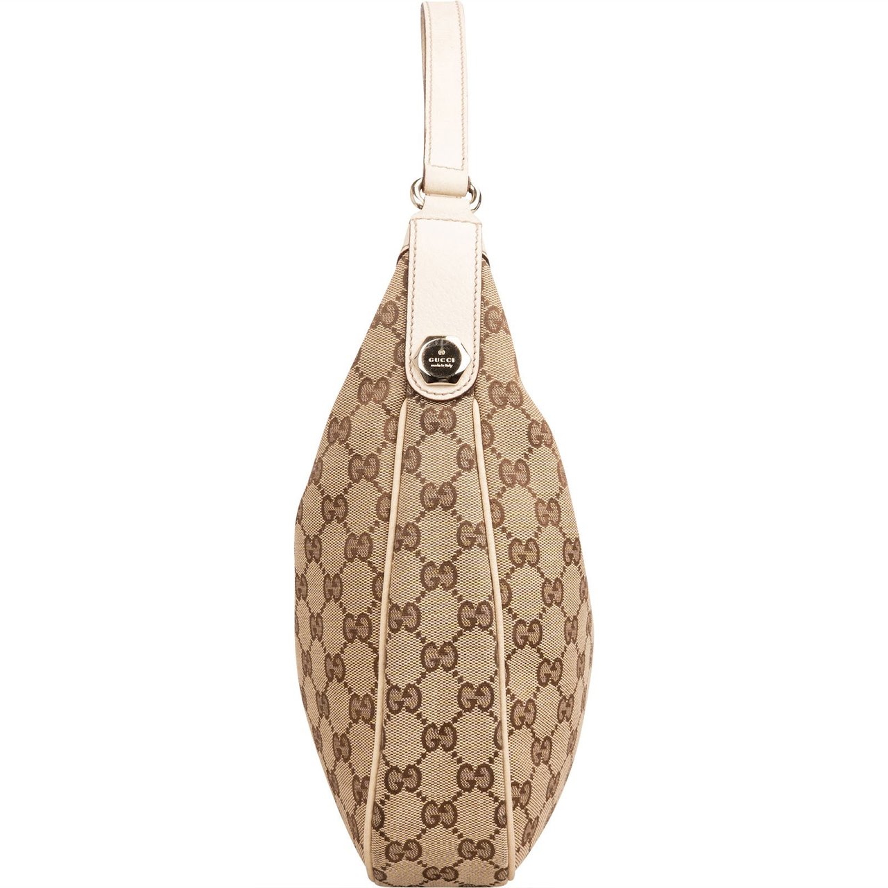 Gucci Monogram GG Canvas Eclipse Hobo Shoulder Bag Beige