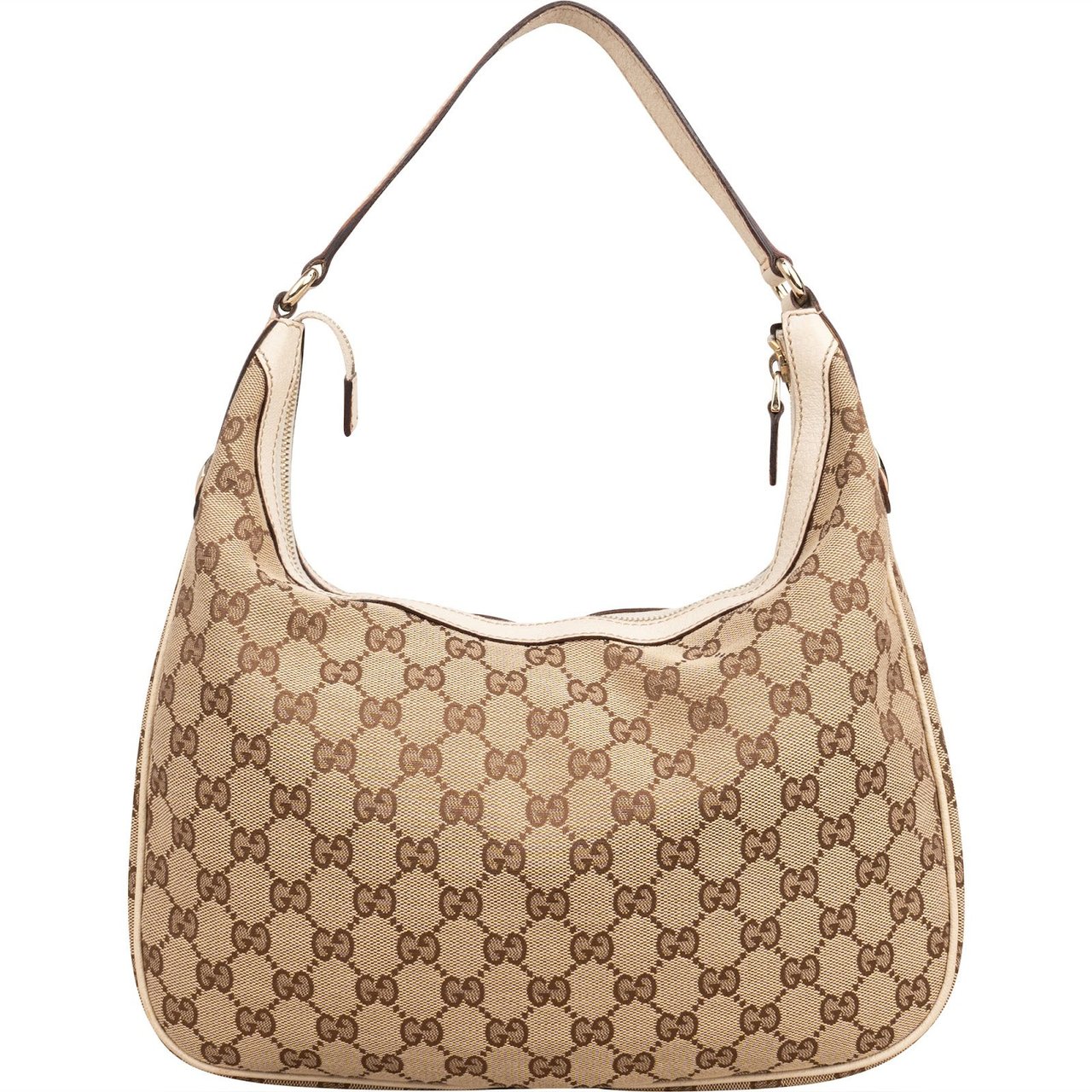 Gucci Monogram GG Canvas Eclipse Hobo Shoulder Bag Beige