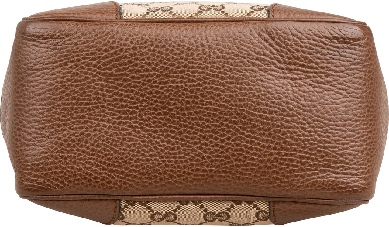 Gucci Monogram GG Canvas Bree Mini Tote Crossbody Handbag Beige