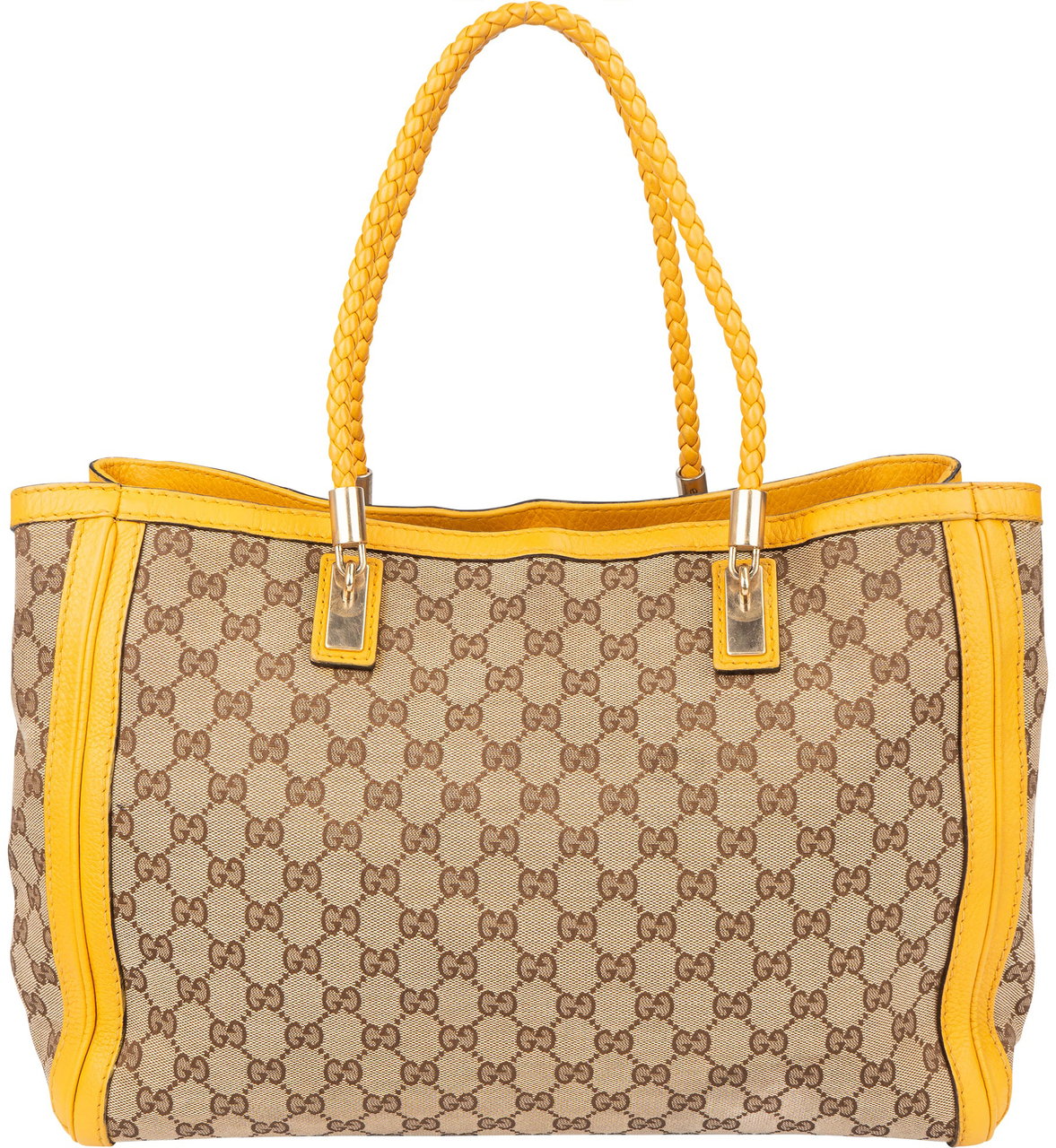 Gucci Gucci GG Monogram Bamboo Handbag Bruin
