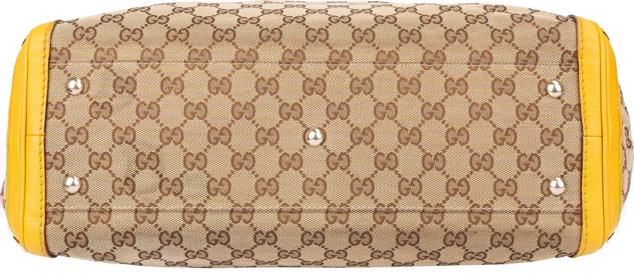 Gucci Gucci GG Monogram Bamboo Handbag Bruin