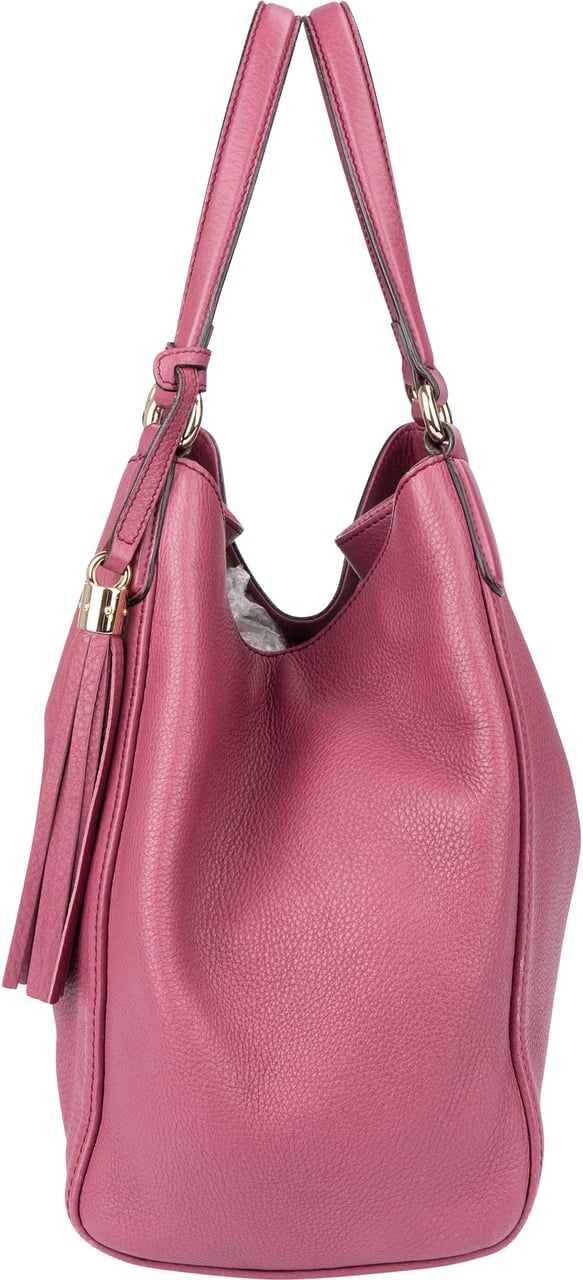 Gucci Gucci Pink Leather GG Soho Handbag Roze