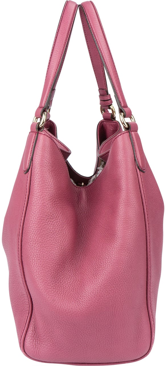 Gucci Gucci Pink Leather GG Soho Handbag Roze