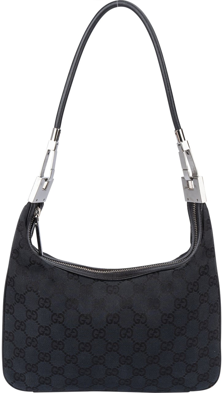 Gucci Gucci GG Monogram Shoulder Bag Zwart