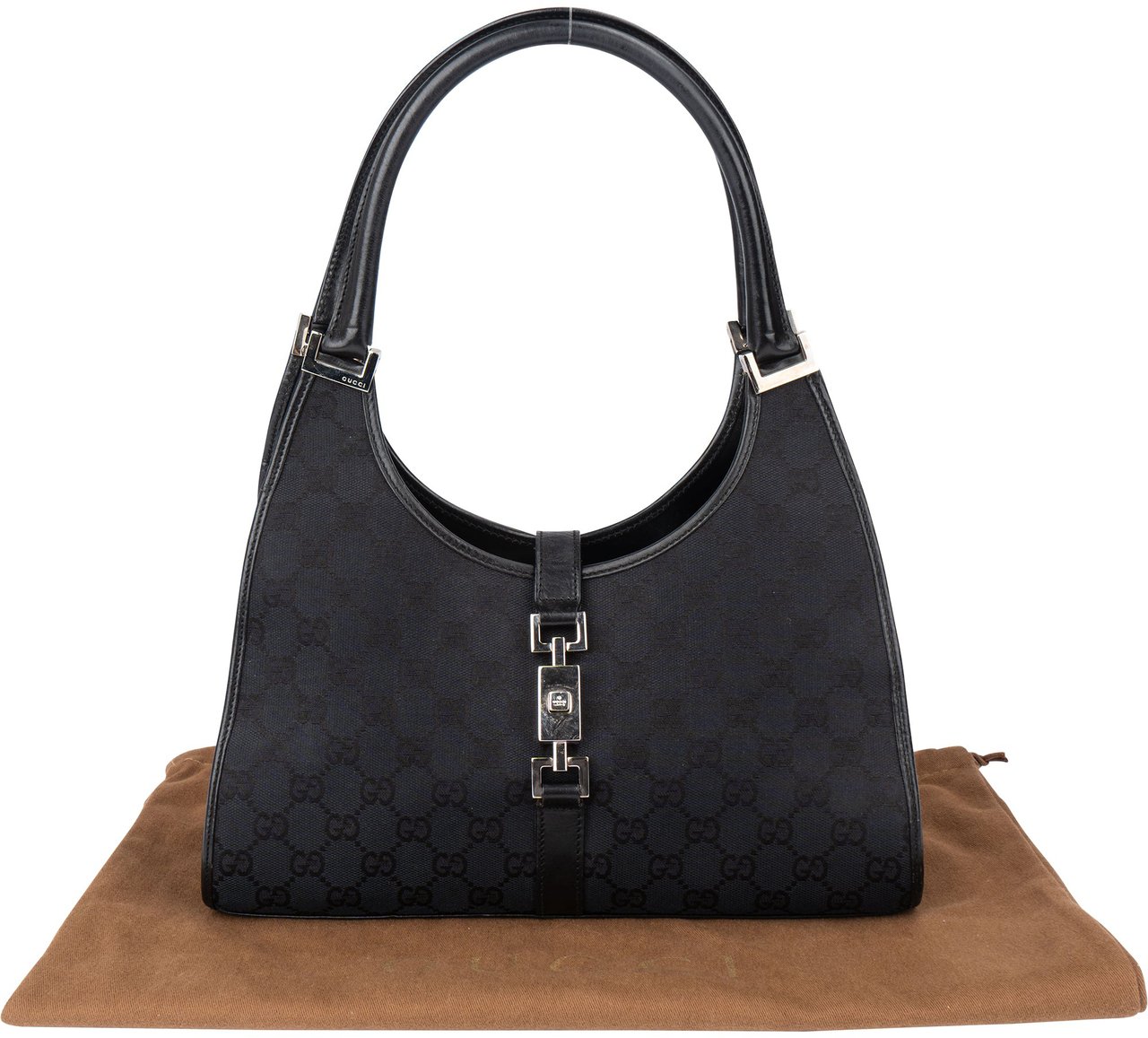Gucci Gucci GG Monogram Jackie Handbag Zwart