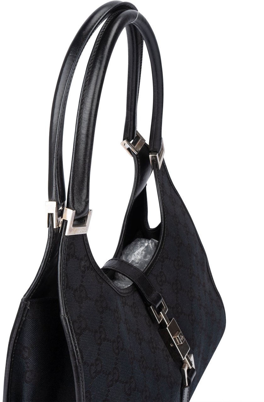 Gucci Gucci GG Monogram Jackie Handbag Zwart