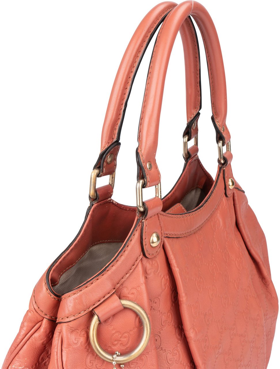 Gucci Gucci GG Monogram Sukey Handbag Oranje
