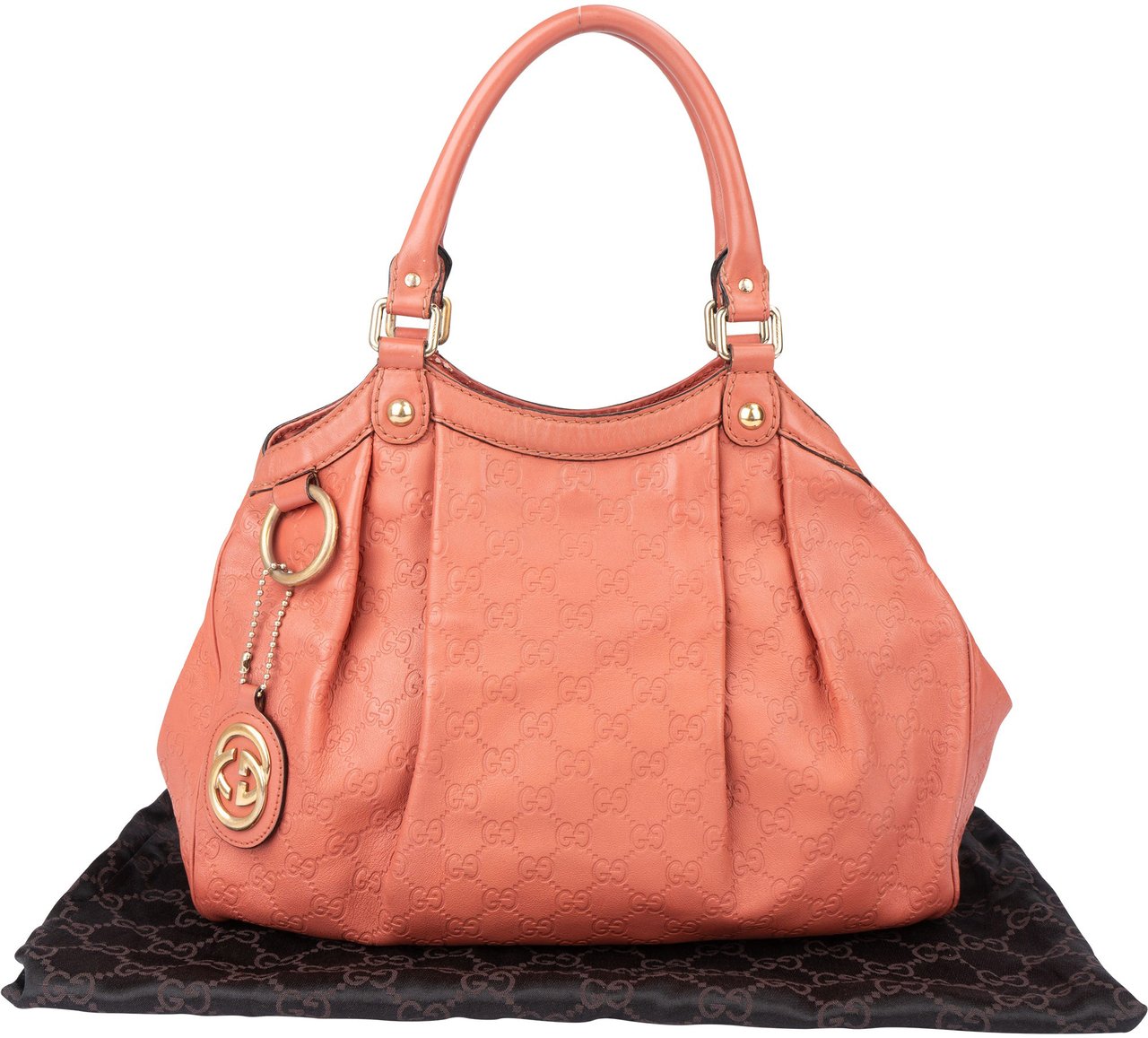 Gucci Gucci GG Monogram Sukey Handbag Oranje