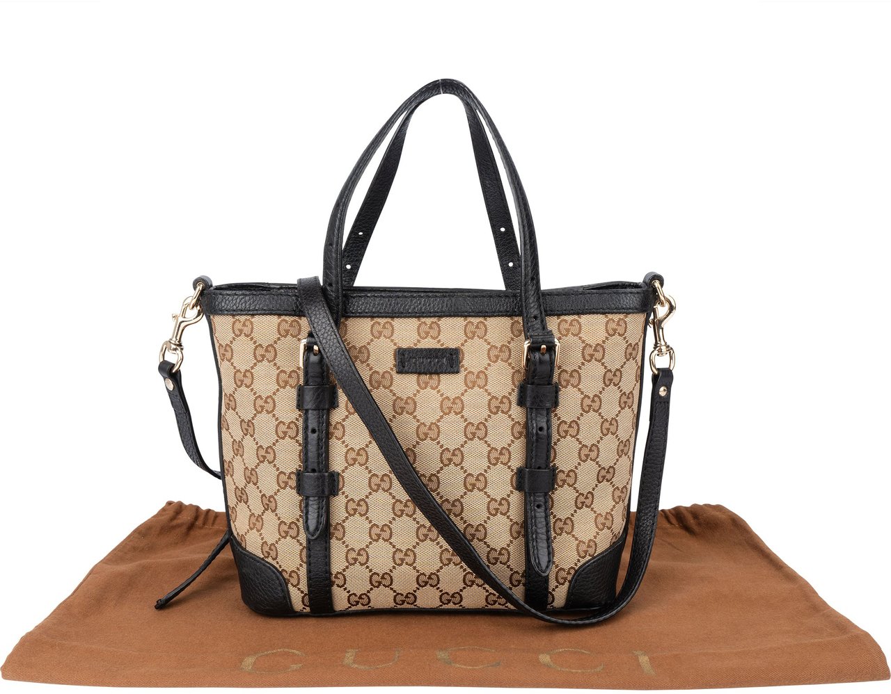 Gucci Gucci GG Monogram Handbag Bruin