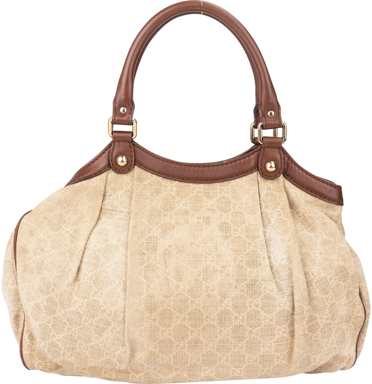 Gucci Gucci GG Monogram Sukey Handbag Beige