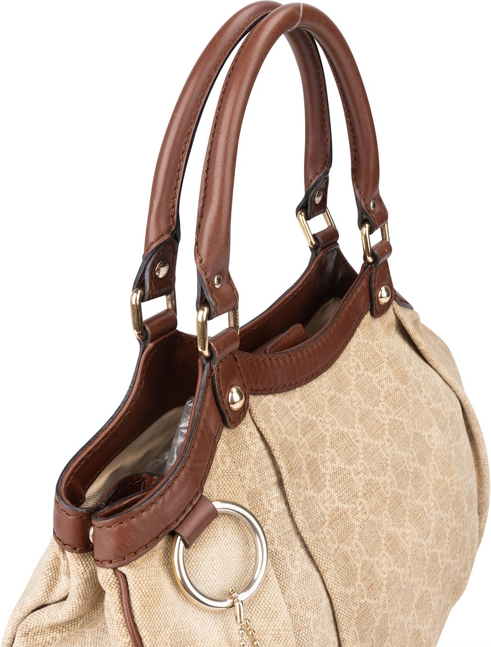 Gucci Gucci GG Monogram Sukey Handbag Beige