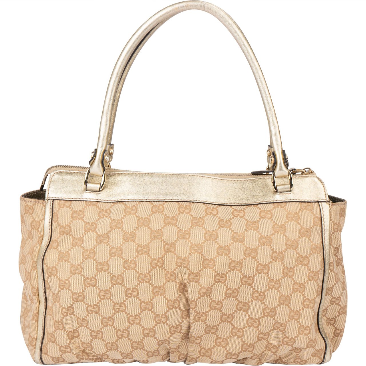 Gucci Gucci GG Monogram Abbey Handbag Bruin